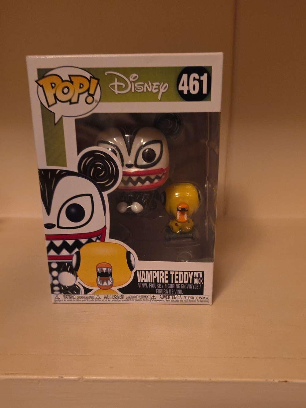 Funko Pop! Disney Vampire Teddy with Duck #461 - Black, White, Yellow